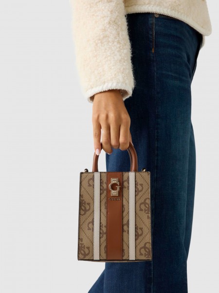 Bolsos de Mano Mujer Beige Guess Bolsos de Mano Mujer Beige Guess