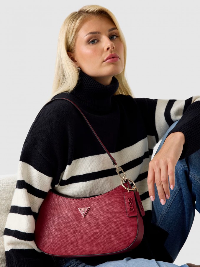 Bolsos de Hombro Mujer Rojo Guess