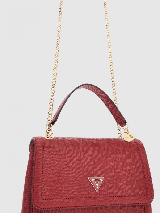 Bolsos de Hombro Mujer Rojo Guess