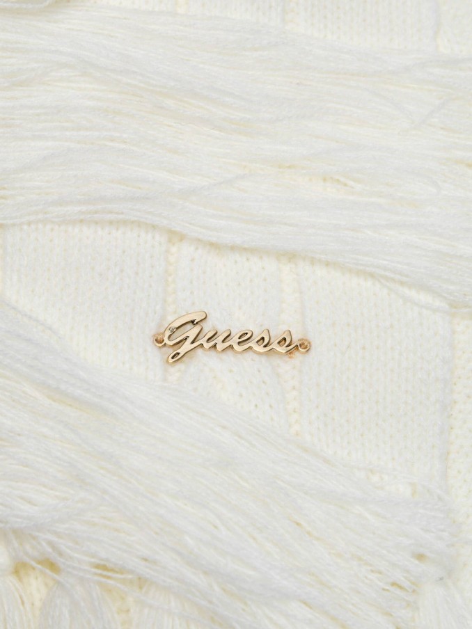 Bufandas Mujer Crema Guess