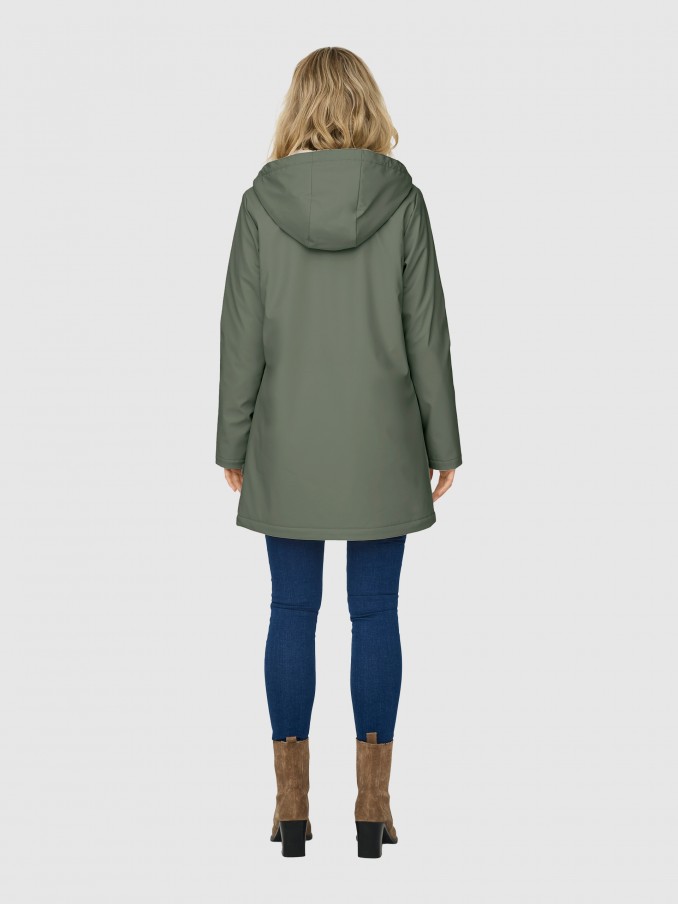 Parka Mujer Verde Only