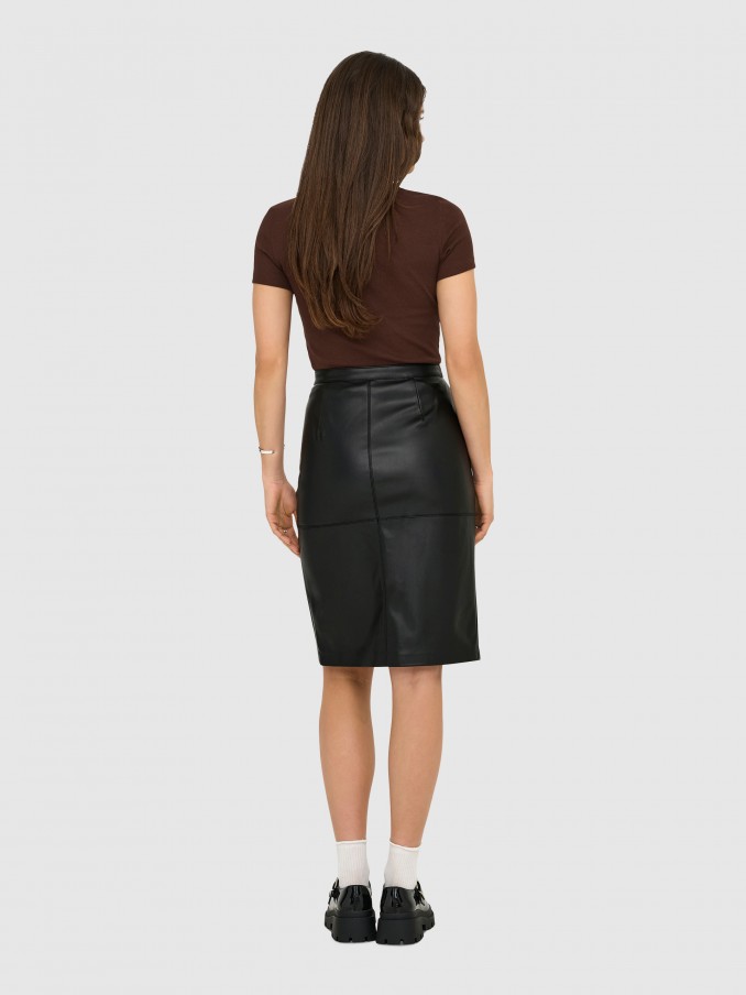 Falda Mujer Negro Only