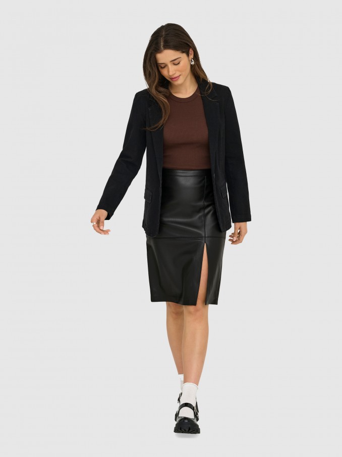 Falda Mujer Negro Only