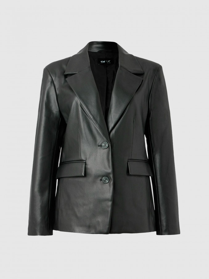 Blazer Mujer Negro Only