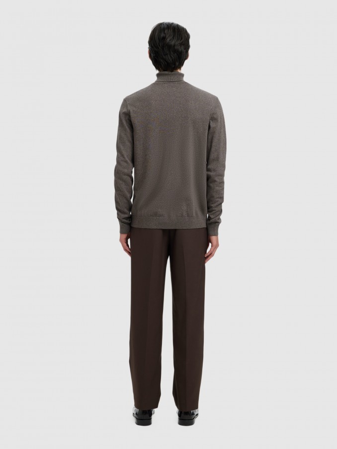 Knitwear Man Brown Selected
