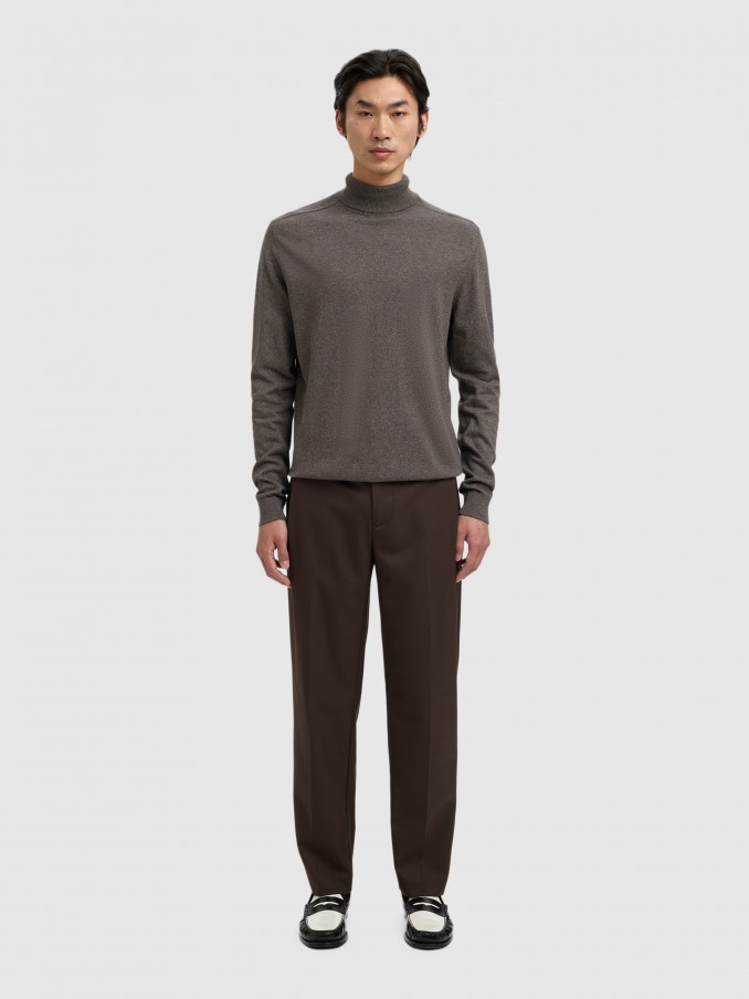 Knitwear Man Brown Selected
