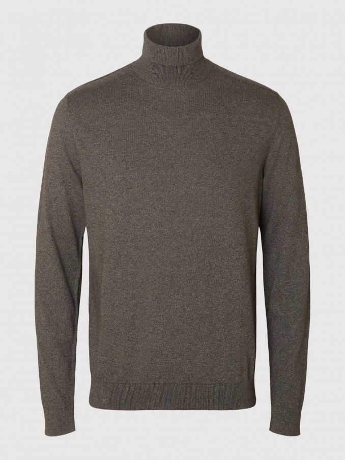 Knitwear Man Brown Selected