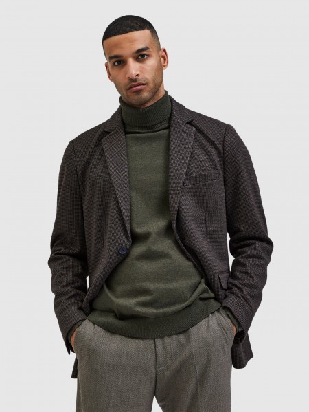 Knitwear Man Green Selected Knitwear Man Green Selected