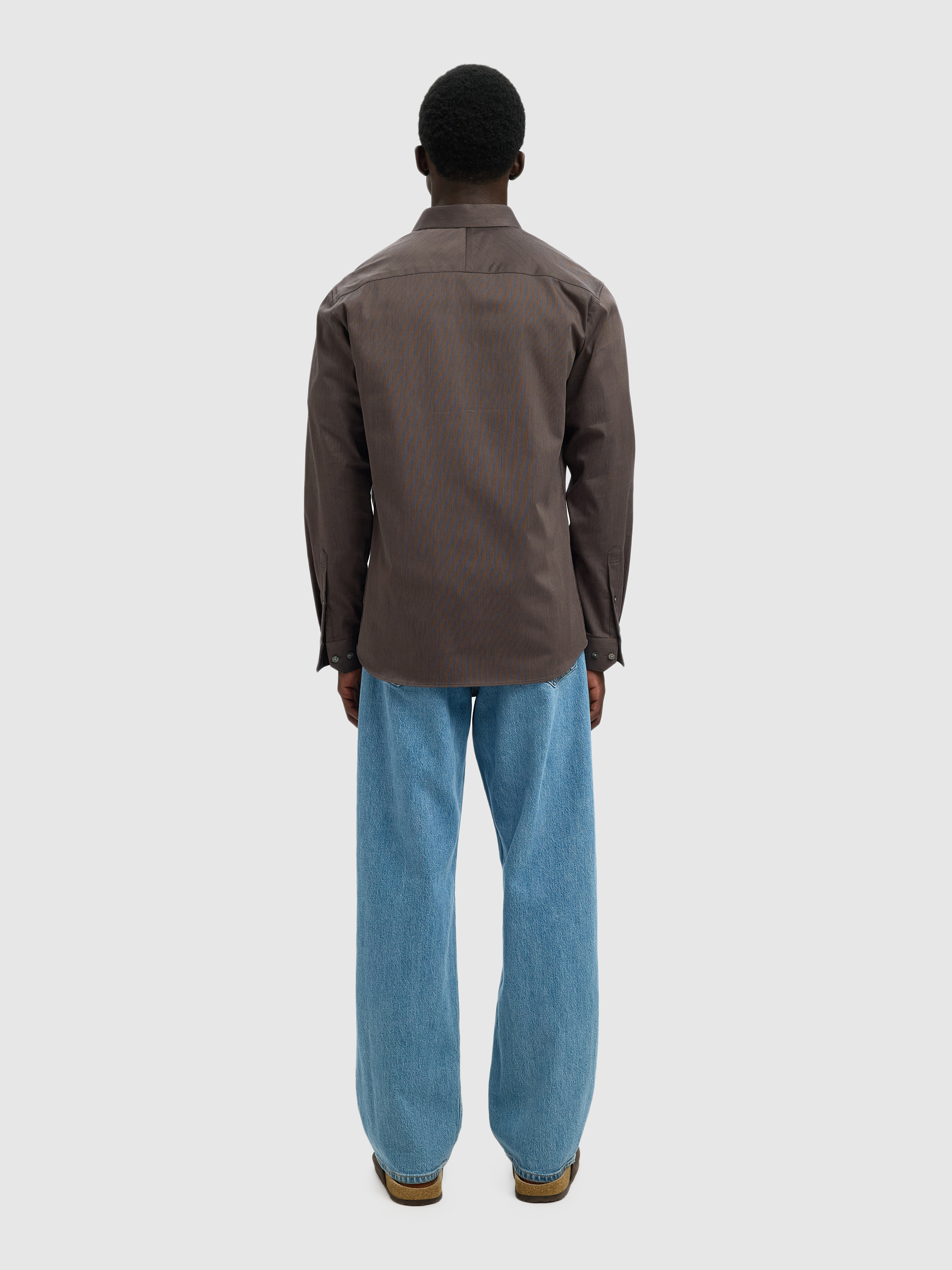 Shirt Man Brown Selected