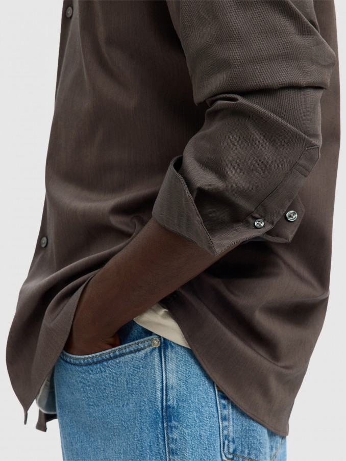 Shirt Man Brown Selected
