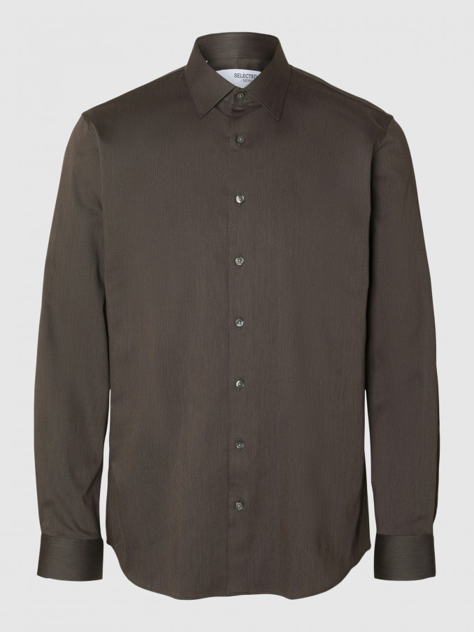 Shirt Man Brown Selected