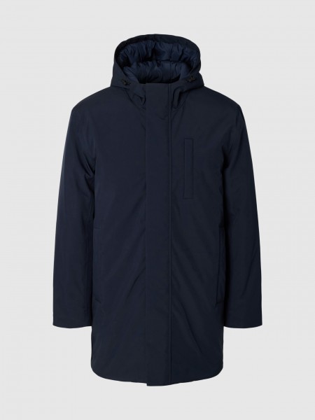 Parka Man Navy Blue Selected Parka Man Navy Blue Selected