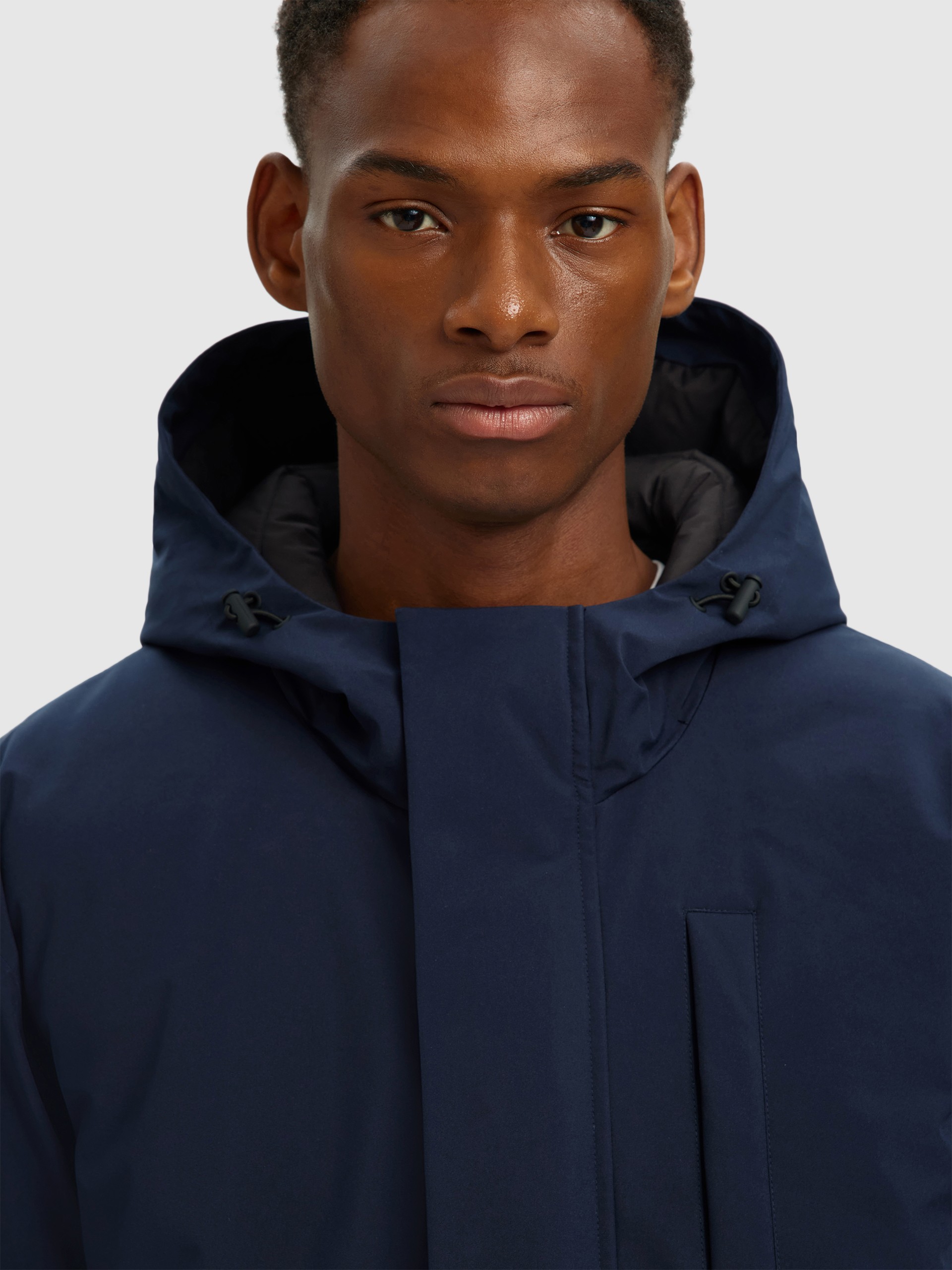 Parka Hombre Azul Marino Selected