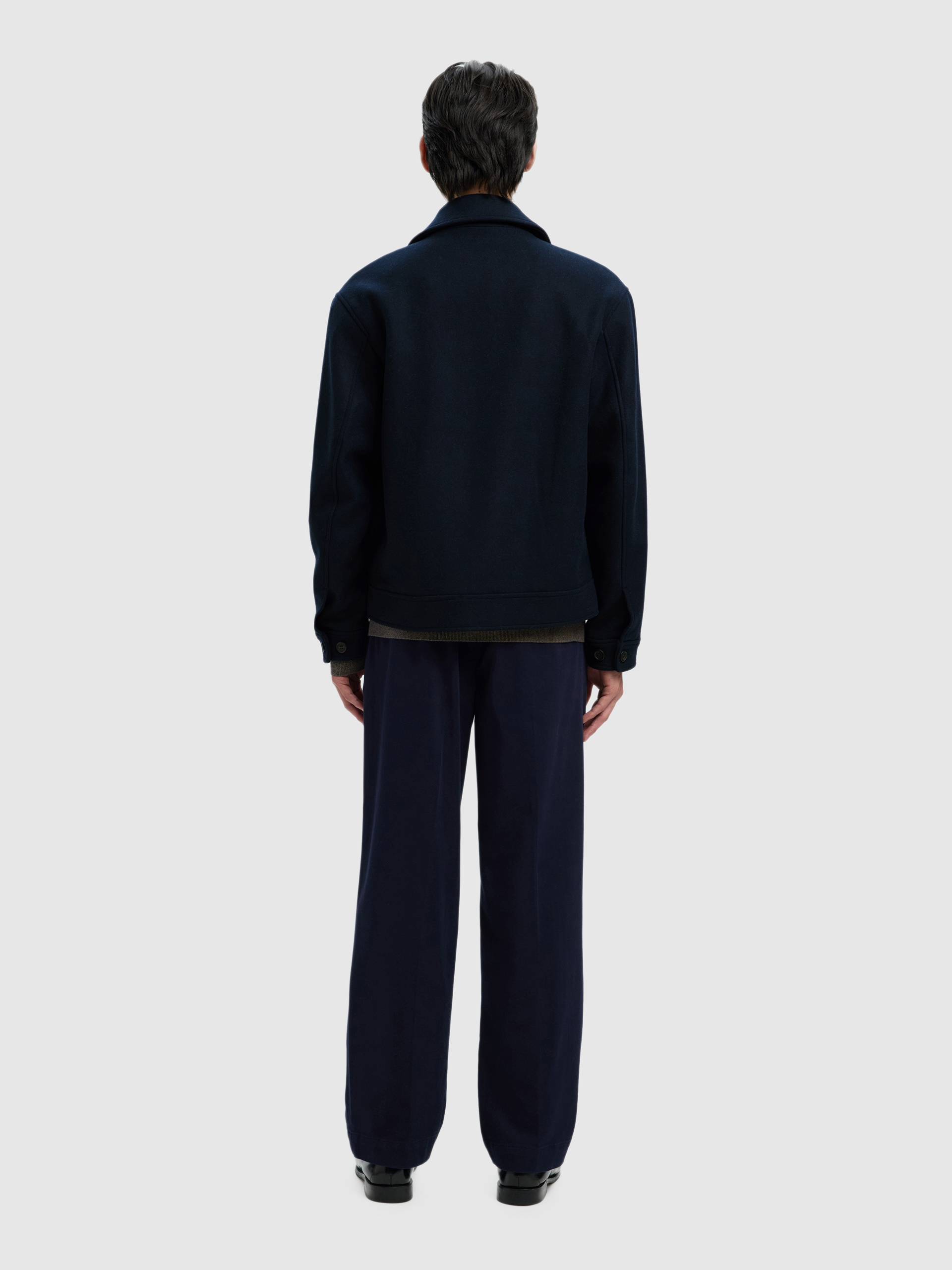 Jacket Man Navy Blue Selected