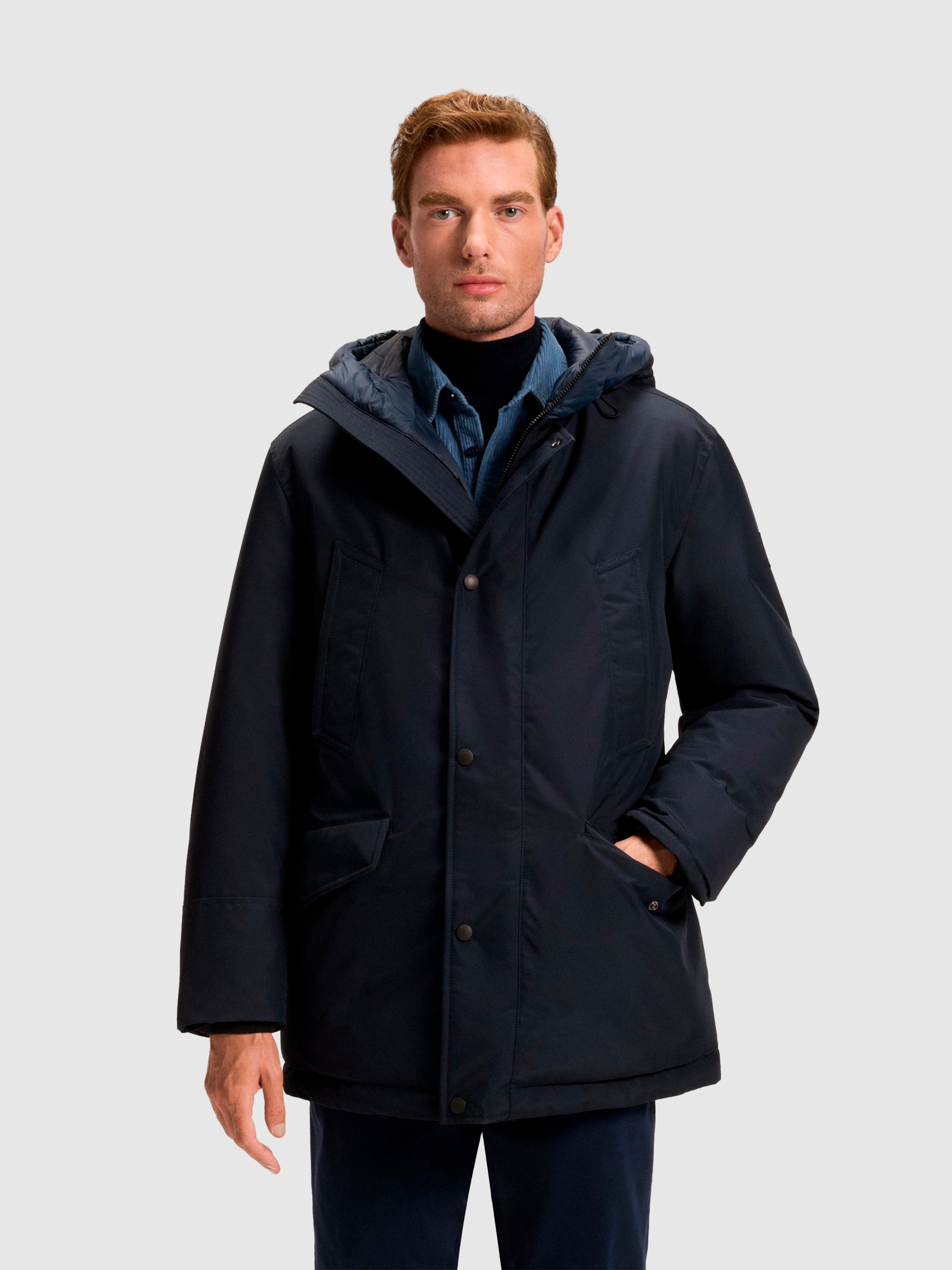 Parka Hombre Azul Marino Boss Orange