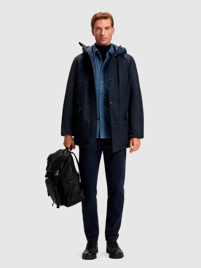 Parka Hombre Azul Marino Boss Orange