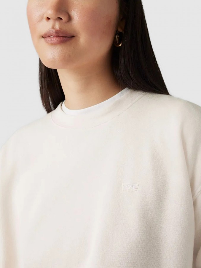 Jersey Mujer Crema Levis