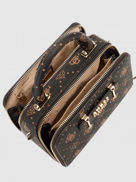 Handbag Woman Brown Guess