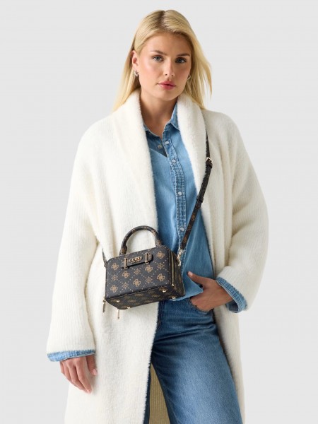 Handbag Woman Brown Guess