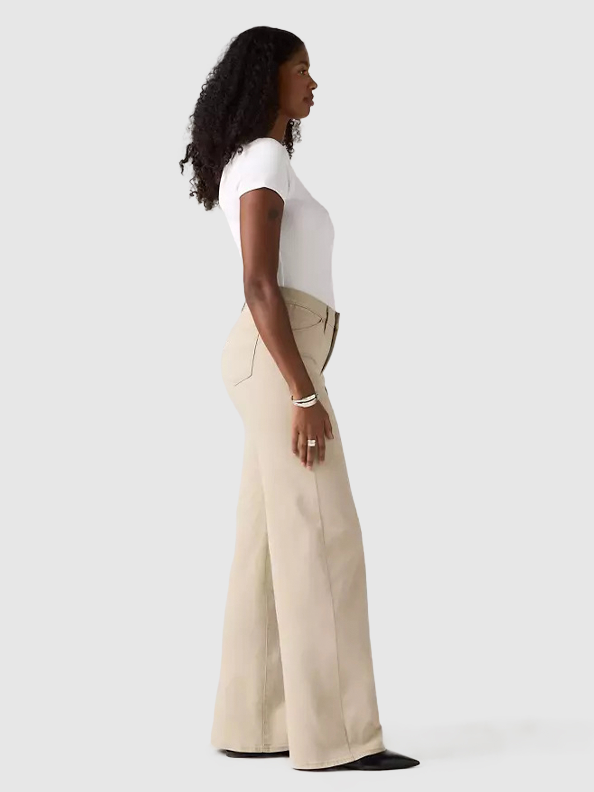 Pantalones Mujer Crema Levis