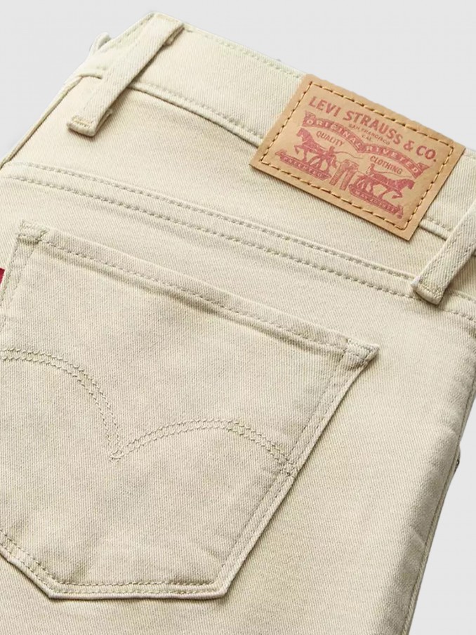 Pantalones Mujer Crema Levis
