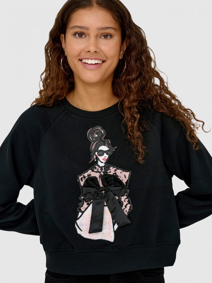 Jersey Mujer Negro Only