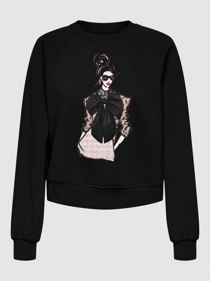 Jersey Mujer Negro Only