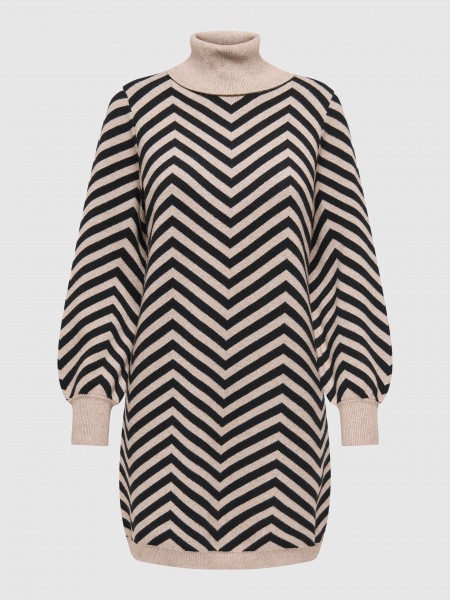 Vestido Mujer Camello Only