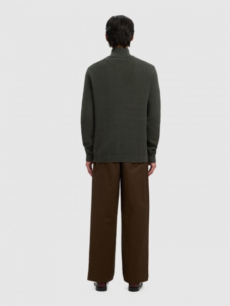 Polo Shirt Man Green Selected Polo Shirt Man Green Selected