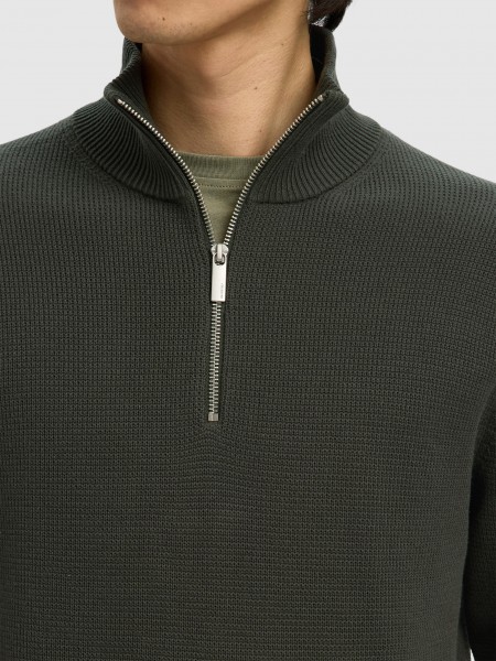 Polo Shirt Man Green Selected Polo Shirt Man Green Selected