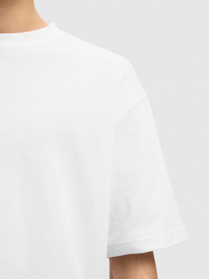 Camiseta Hombre Blanco Selected