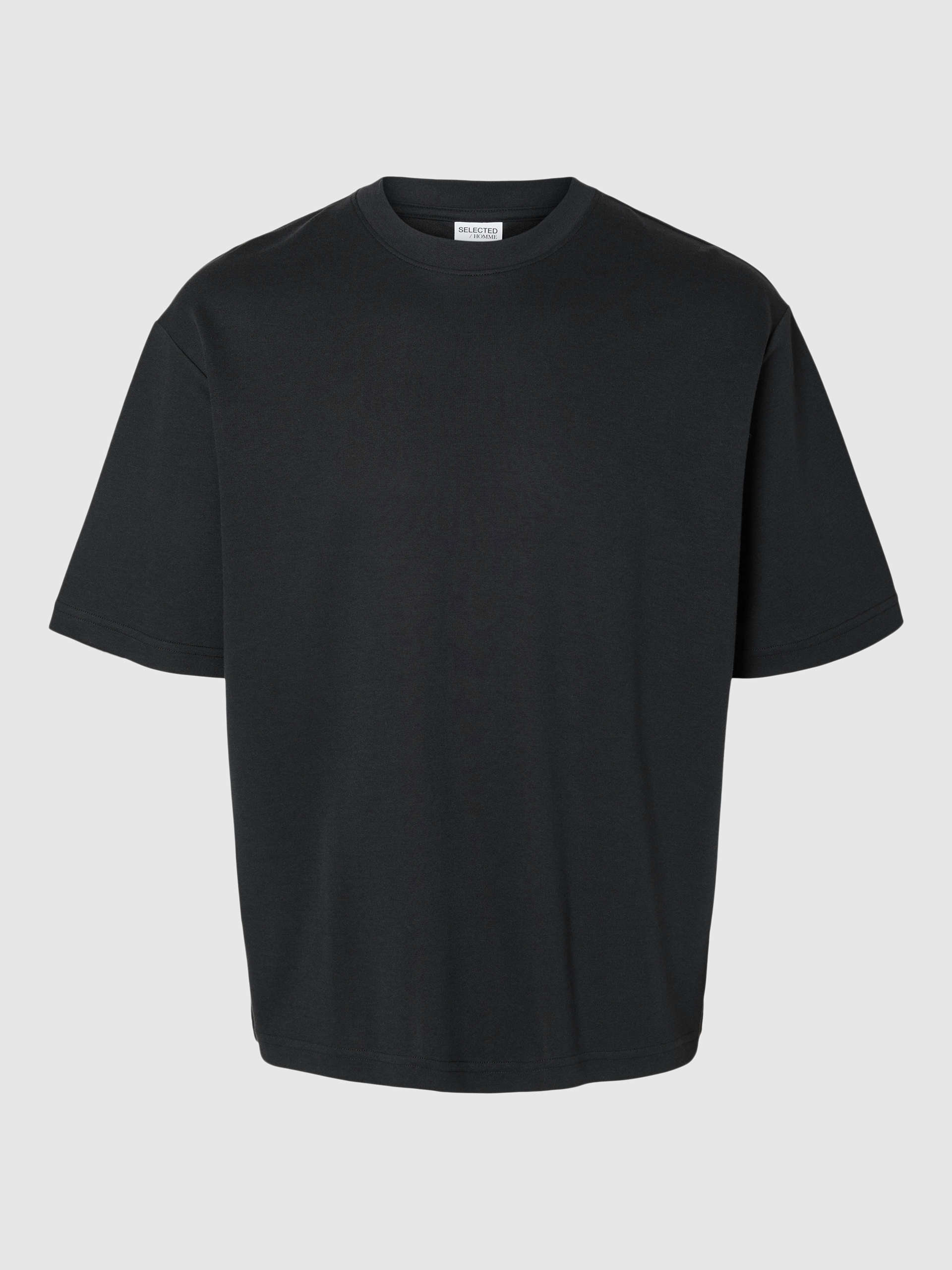T-Shirt Man Black Selected