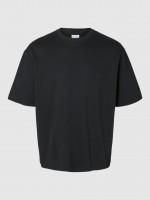 T-Shirt Man Black Selected T-Shirt Man Black Selected
