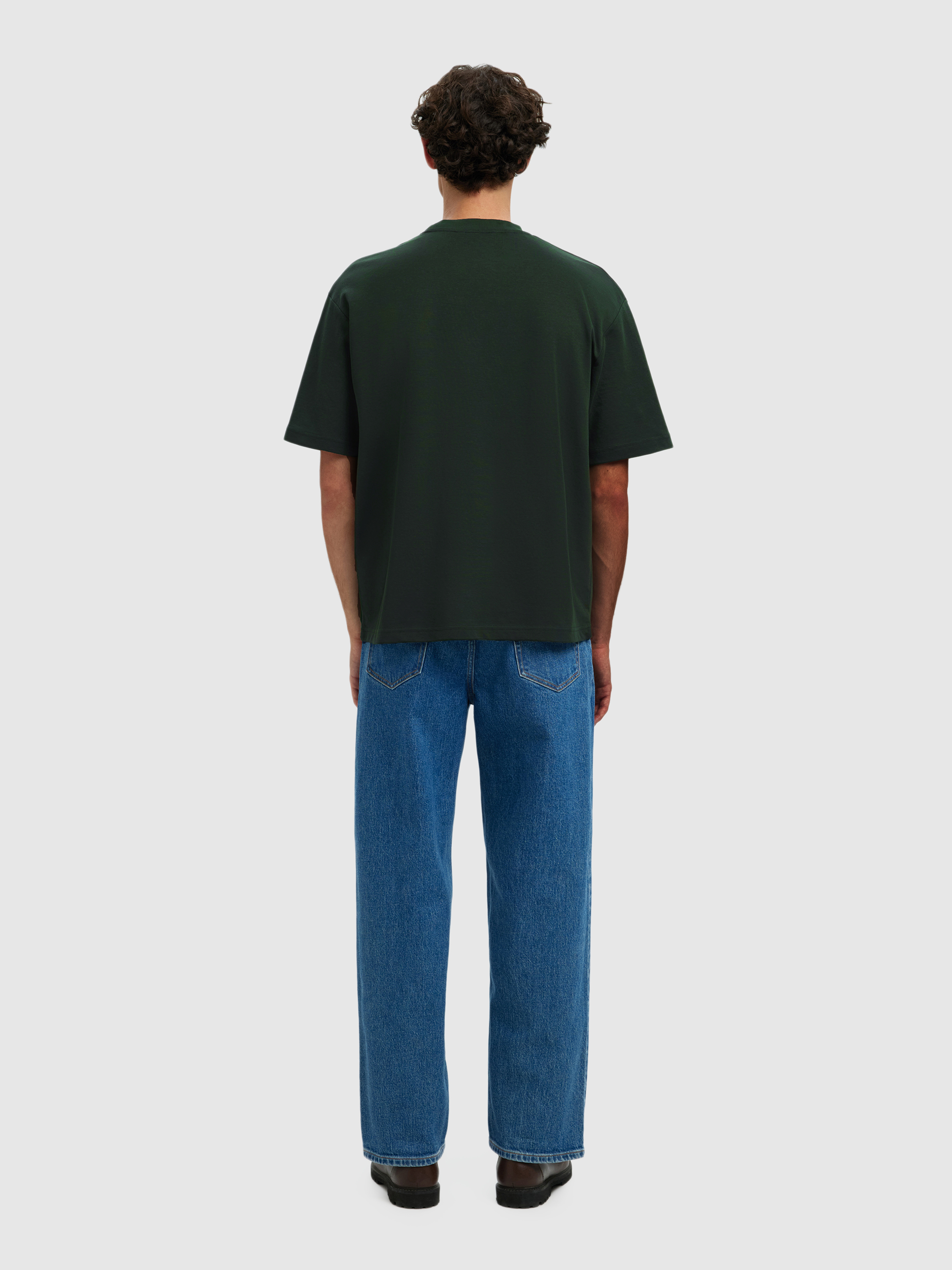 Camiseta Hombre Verde Selected