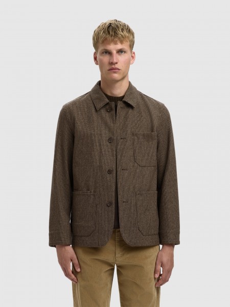 Blazer Hombre Marrn Selected