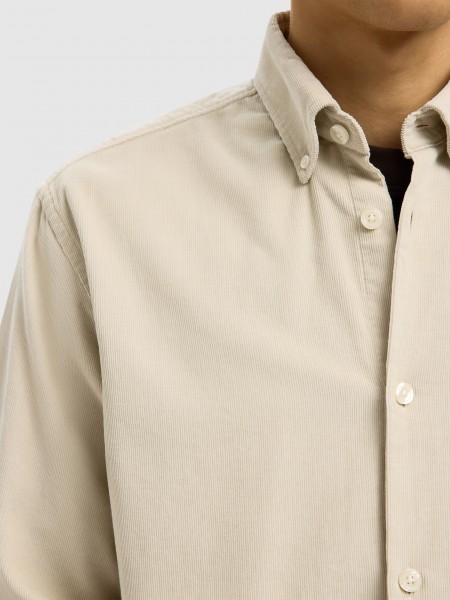 Shirt Man Cream Selected