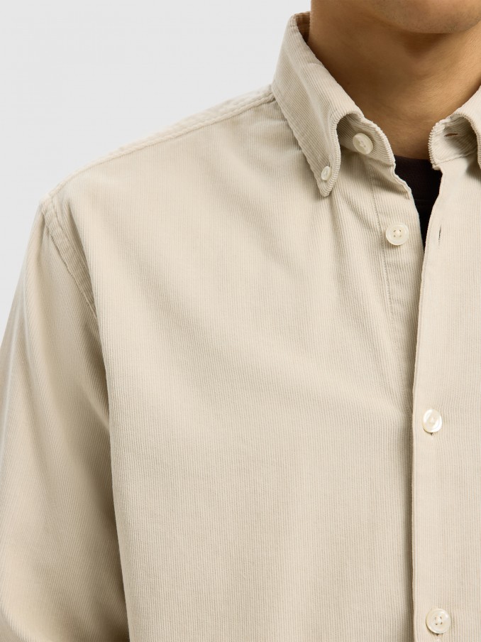 Shirt Man Cream Selected