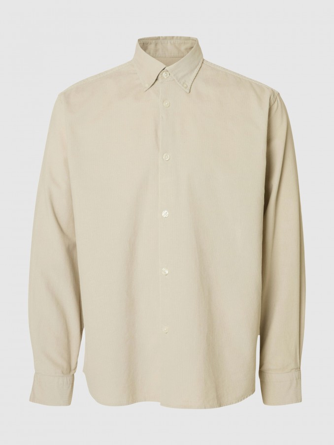Shirt Man Cream Selected