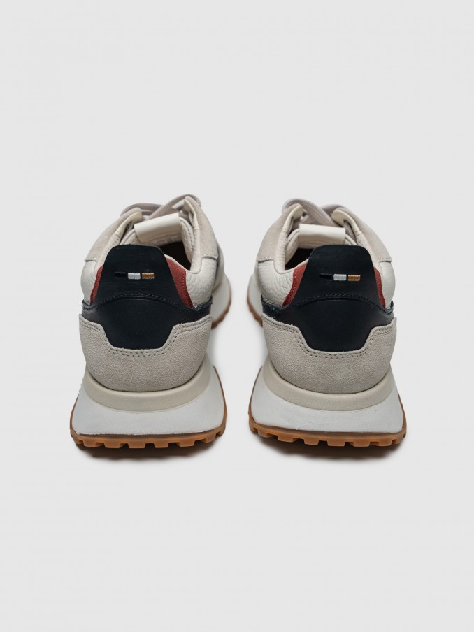 Sneakers Man Cream Boss Orange