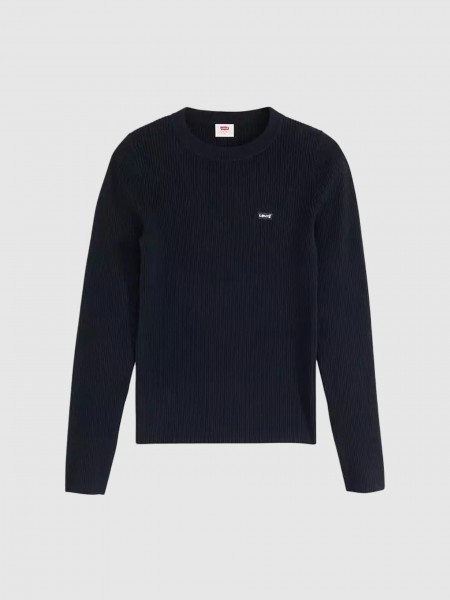 Sueter Mujer Negro Levis