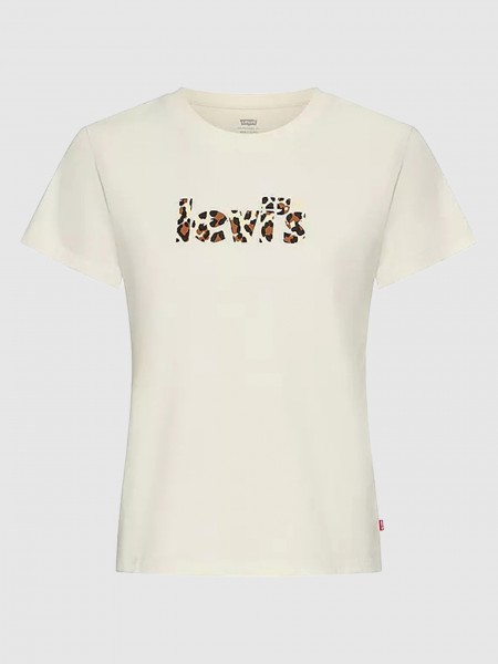 Camiseta Mujer Crema Levis