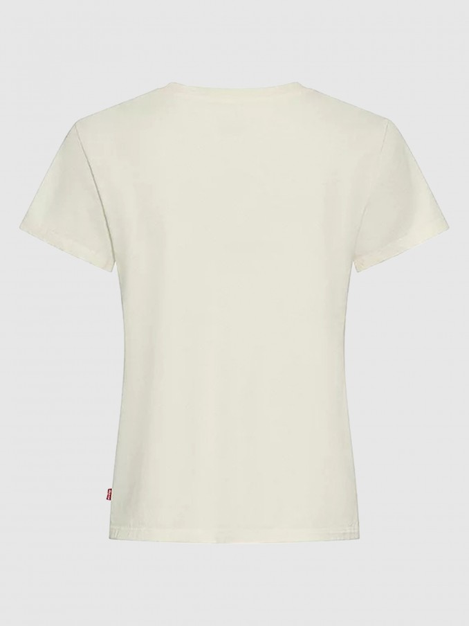 T-Shirt Woman Cream Levis