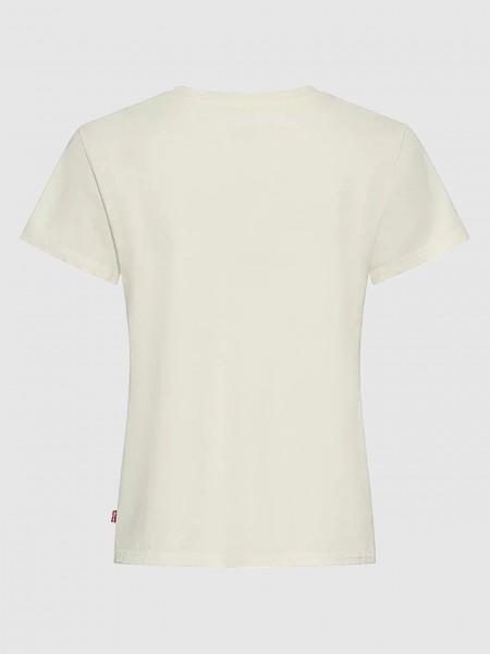 Camiseta Mujer Crema Levis