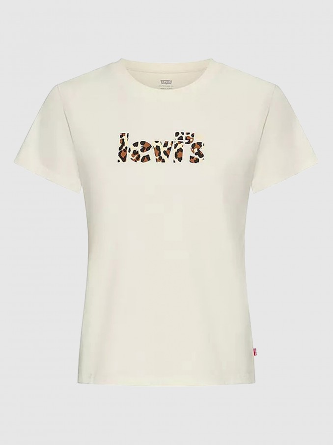 Camiseta Mujer Crema Levis