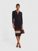 Dress Woman Navy Blue Lion Of Porches Dress Woman Navy Blue Lion Of Porches