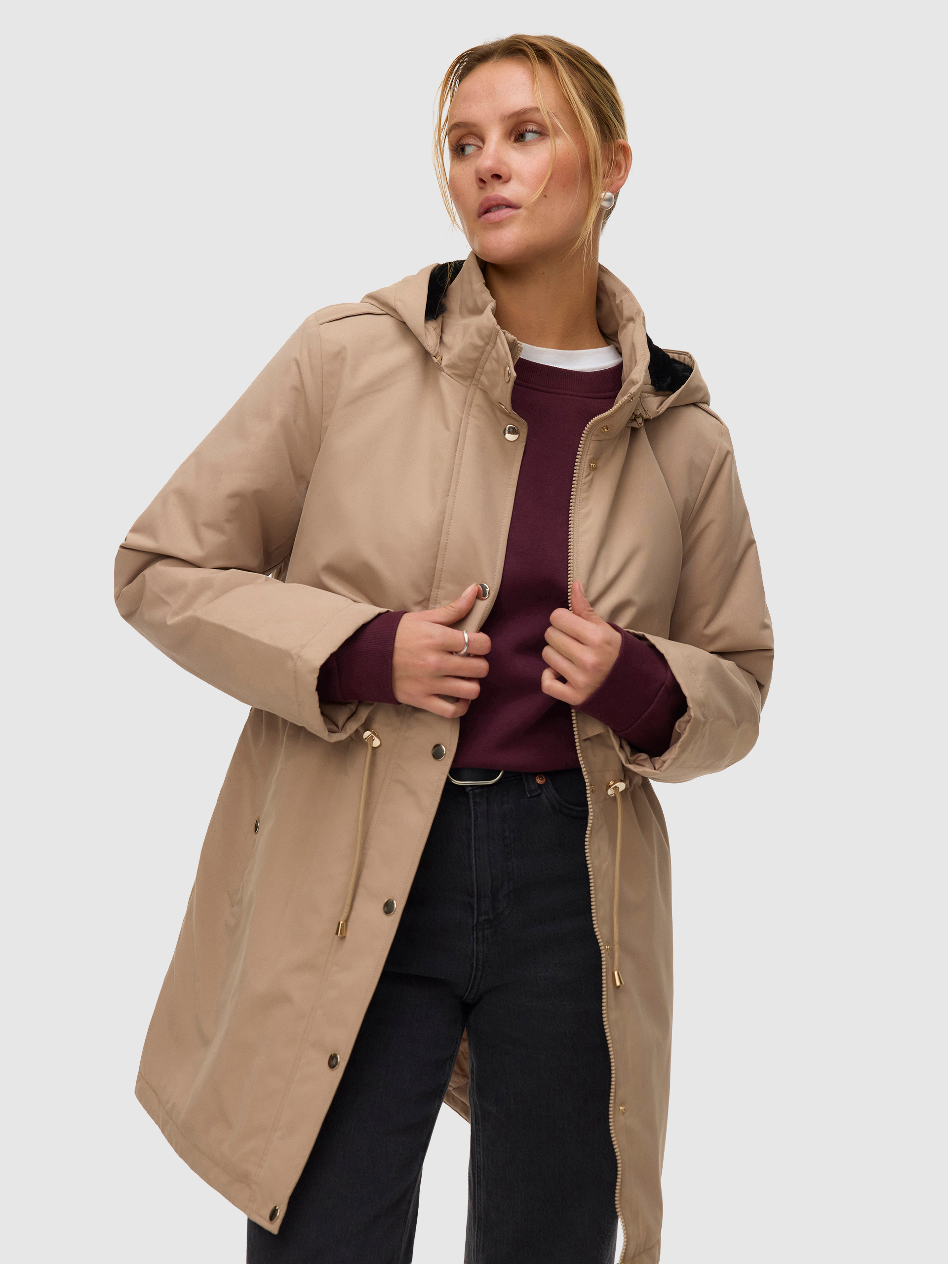 Parka Woman Beige Vero Moda