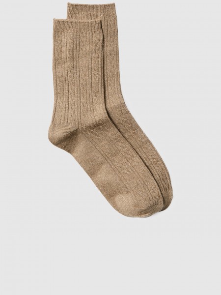 Meias Mulher Vmmandy Glitter Socks Vero Moda