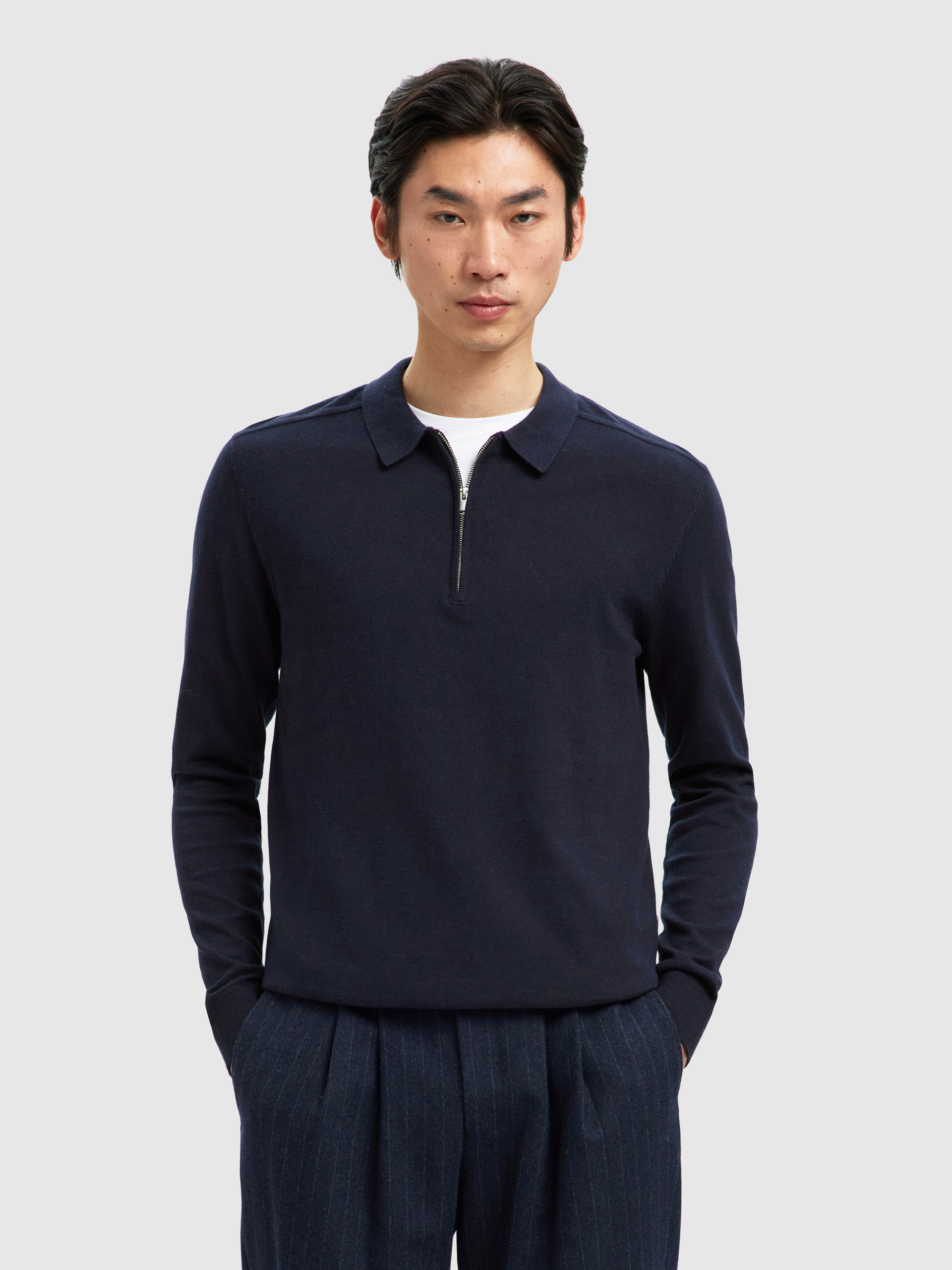 Polo Hombre Azul Marino Selected