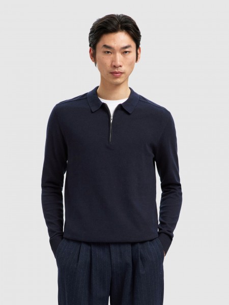 Polo Hombre Azul Marino Selected
