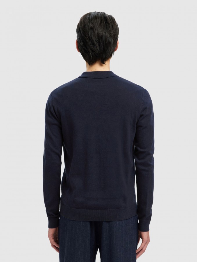Polo Hombre Azul Marino Selected